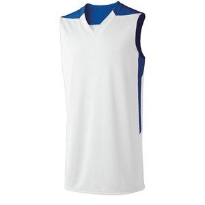 High Five Adult Half Court Jersey **NEW** White/Royal Size XL